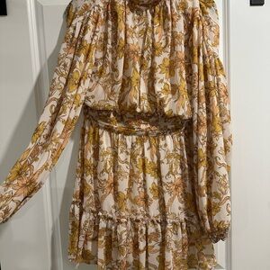 Long Sleeve Flying Tomato Floral Dress